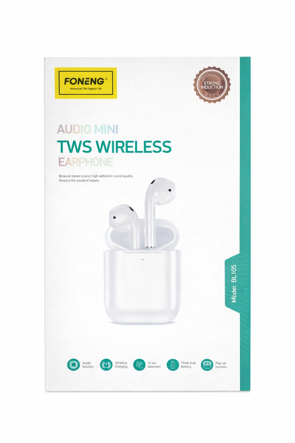 سماعات لاسلكية من FONENG، طراز BL105، مواصفاته الأساسية