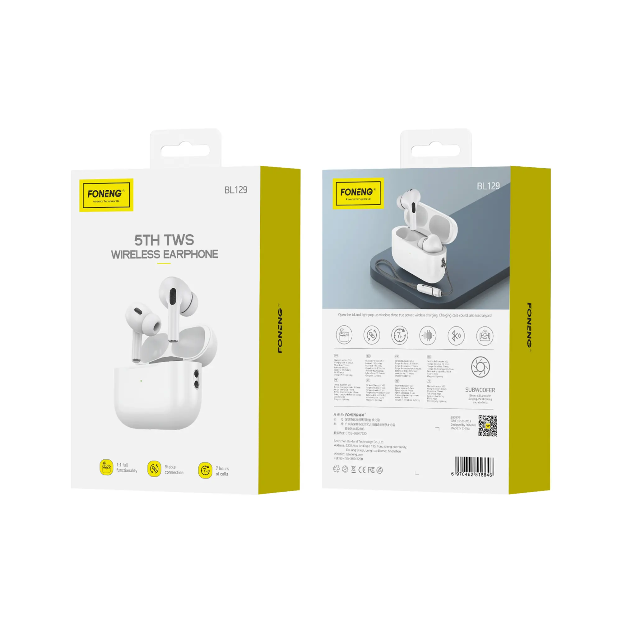 BL129 5th Generation TWS Earbuds | FONENG