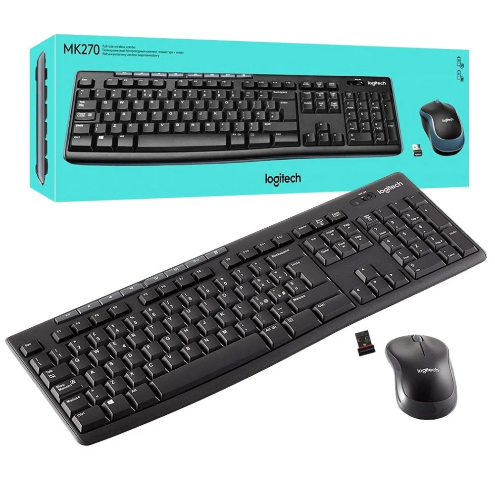Logitech KeyBoard amd Mouse Wireless MK270