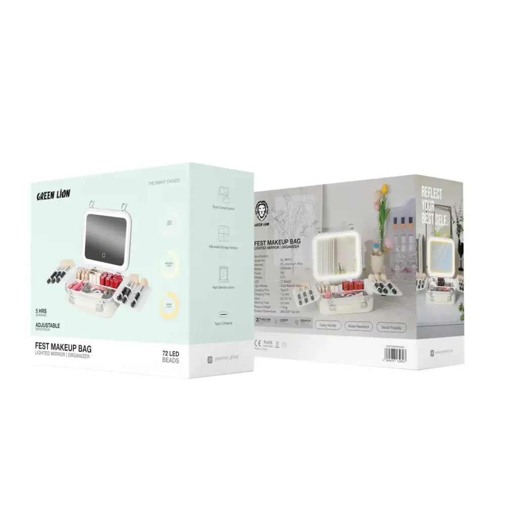 هذه حقيبة مكياج Green Lion Fest الذكية والمضيئة 2718
