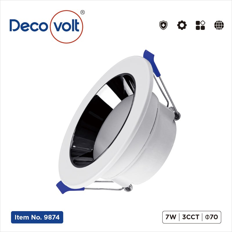 سلم cob 7w كفر كرستال معتم خسف ديكوفولت 9874