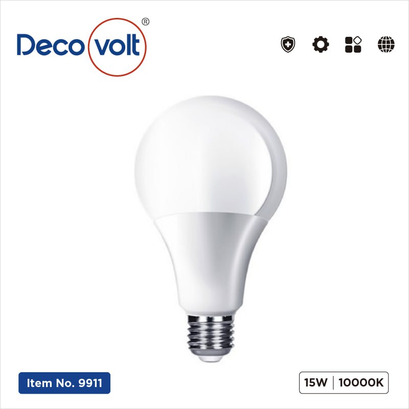 مصباح كروي 18W-10000K-ابيض ديكوفولت9928