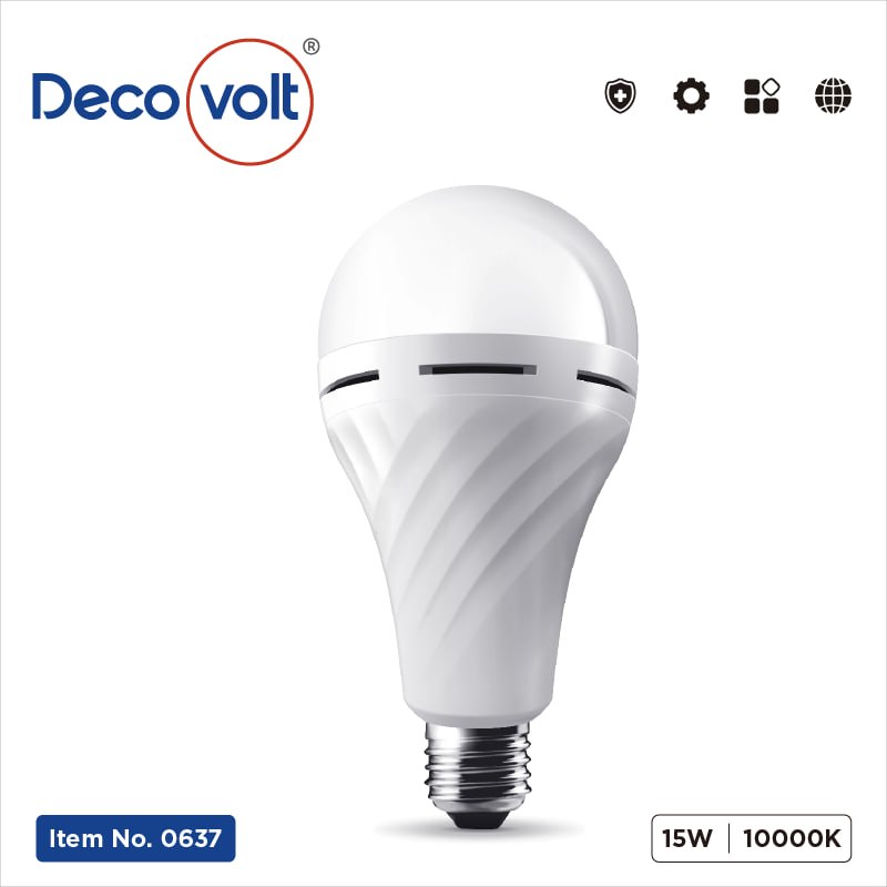 مصباح بارد باتري 15W ابيض ديكوفولت 0637