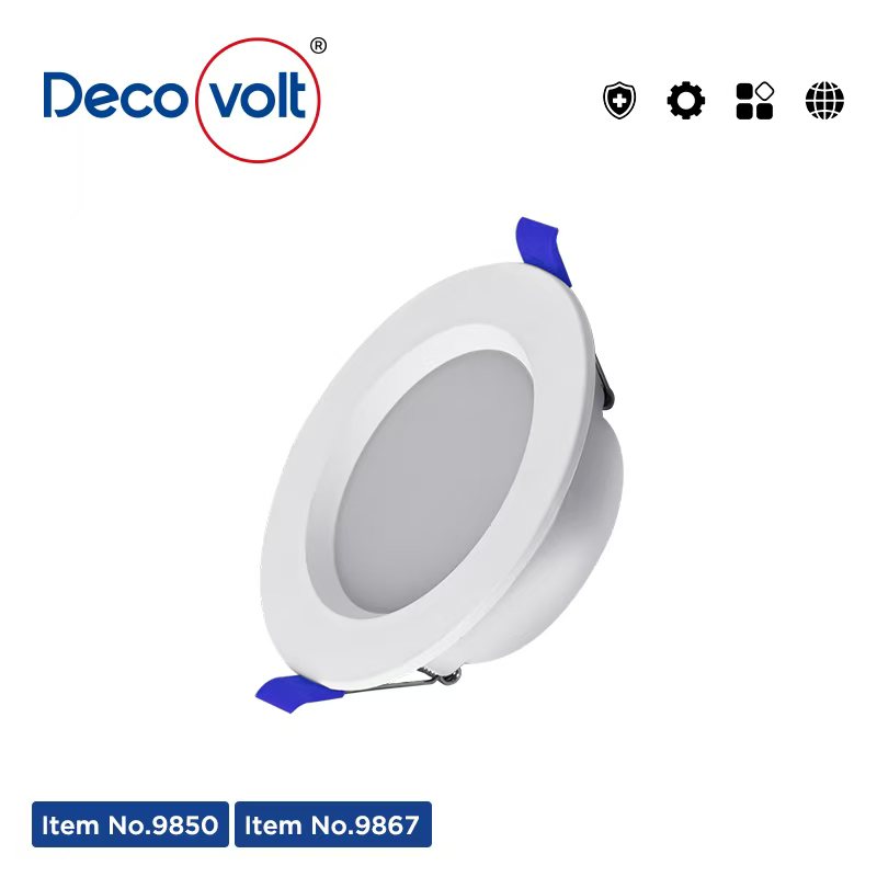 سلم cob 12w 3cct ابيض كفر كرستال معتم ديكوفولت9867